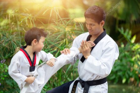Insegnante di Kids Kung Fu ritratto in palestra